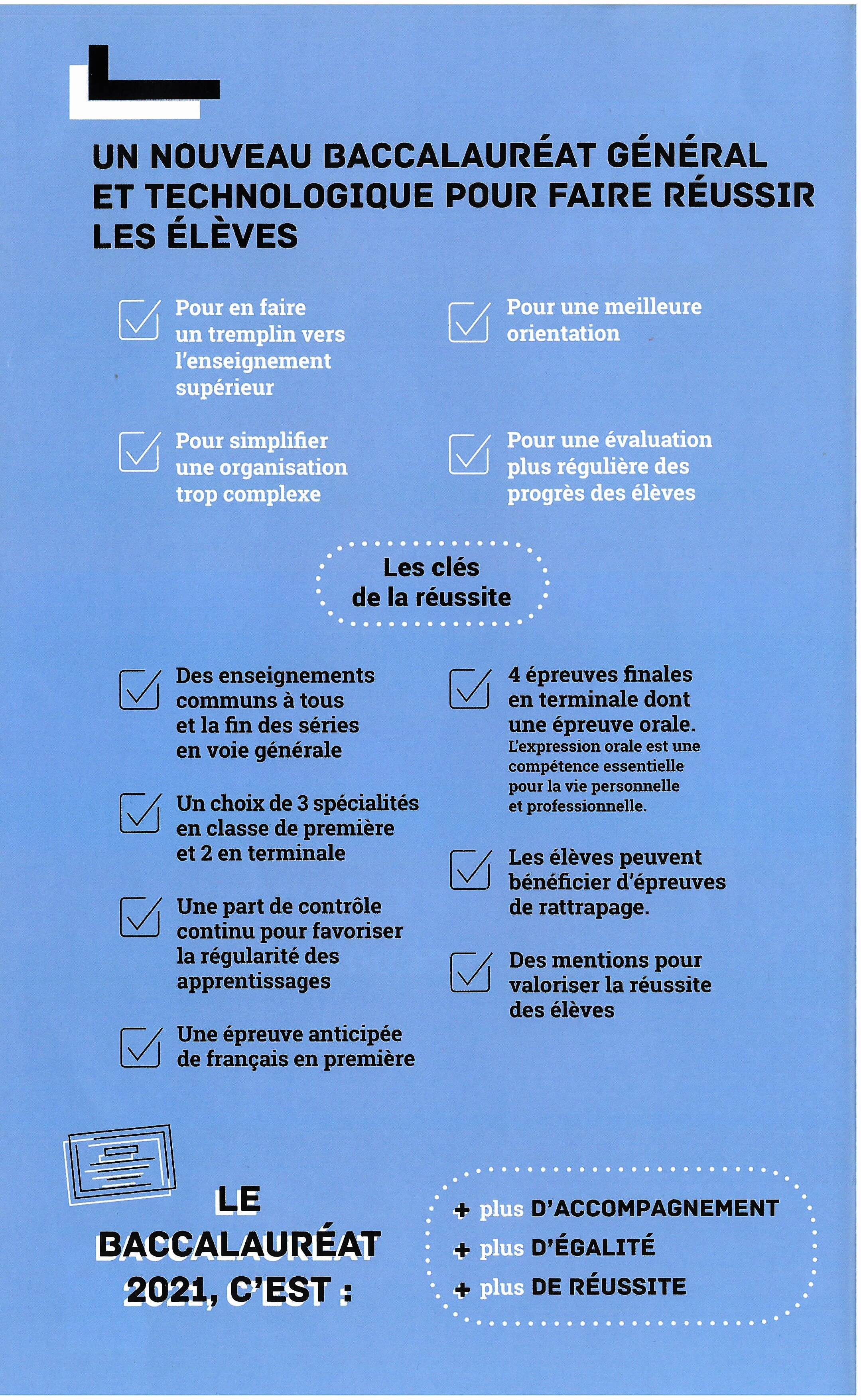 Un nouveau baccalauréat